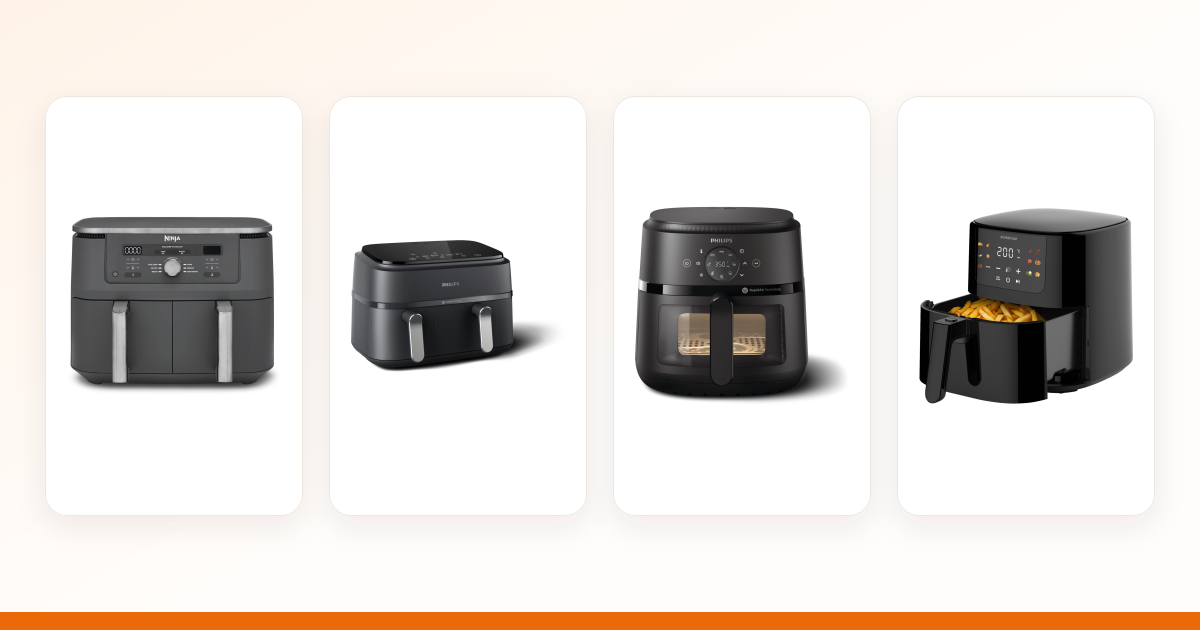 Beste airfryer van 2026: top 6 vergeleken op inhoud, manden, vermogen en prijs
