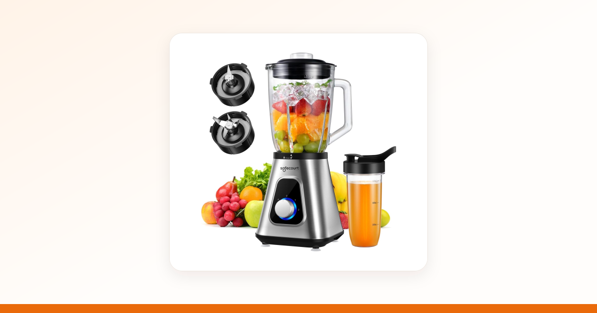 Safecourt Kitchen Blender review: de veelgekozen 1300W blender