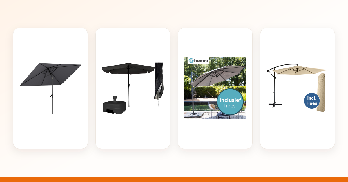 Stokparasol of zweefparasol: welke past bij jouw tuin?
