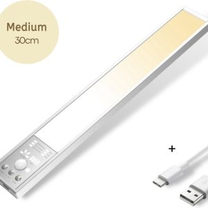 Boscer 30 cm LED — slimme magnetische nacht‑ & trapverlichting met bewegingssensor