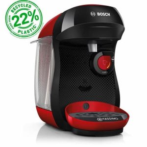 Multidrink koffiemachine - BOSCH - TASSIMO - T10 Happy rood - 1400 W review: snel warme koffie