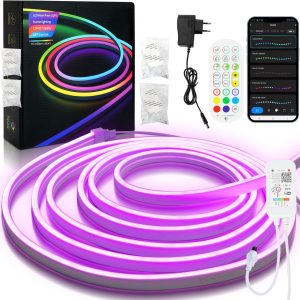 Neon RGBIC 10m LED-strip review — slim, waterdicht en dimbaar