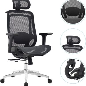 OfficeSense OS150: Ergonomische stoel met 4D-armleuningen