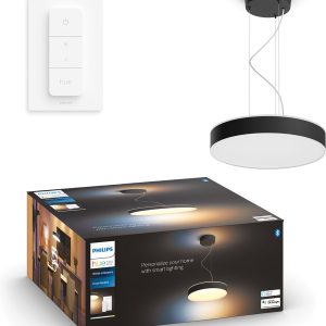 Philips Hue Enrave hanglamp — zwart, warm-tot-koelwit met dimmer