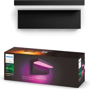 Philips Hue Nyro muurlamp (zwart) — compact wit & gekleurd licht