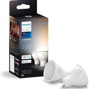 Philips Hue Spot GU10 (2‑pack) — warm‑tot‑koelwit