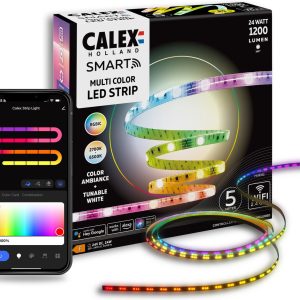 Review: Calex Smart LED Strip 5M — RGBIC+CCT & app‑bediening