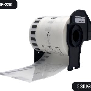 Review: DULA Brother DK-22113 — 5x doorlopende labelrollen (62 mm)