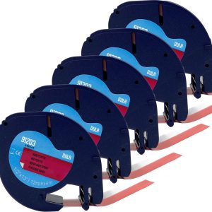 Review: DULA Dymo LetraTag 91203 — Zwart op Rood