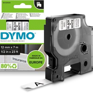 Review: DYMO D1 12 mm — Zwart op Wit