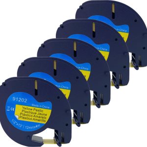 Review: Dymo LetraTag 91202 — 12mm Zwart op Geel (5 stuks)