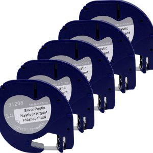 Review: Dymo LetraTag 91208 — Zwart op zilver (12mm x 4m, 5 stuks)