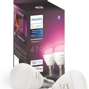 Review: Philips Hue E14 2‑pack — Kogellamp wit & gekleurd licht