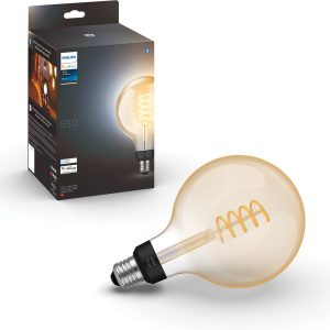 Review: Philips Hue Filament G125 (E27) — warm tot koelwit