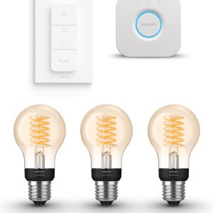 Review: Philips Hue Filament Starterspakket — 3×A60, Bridge & dimmer