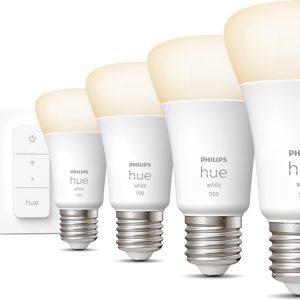 Review: Philips Hue Starterspakket — 4×E27 Warmwit, Hue Bridge & Dimmer