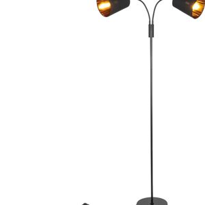 Review: QAZQA Carmen — Moderne 2‑lichts zwenkarm vloerlamp