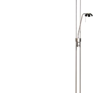 Review: QAZQA Diva LED 2 — strakke 1‑lichts staande lamp in staal