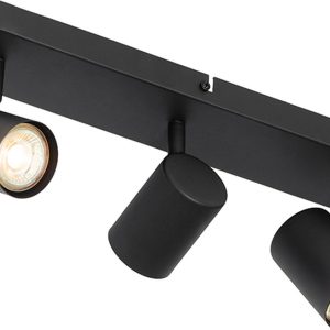 Review: QAZQA Jeana 3‑lichts opbouwspot (zwart, 350 mm)