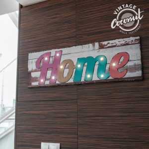 Review: Vintage kokos-linnen wanddoek met LED