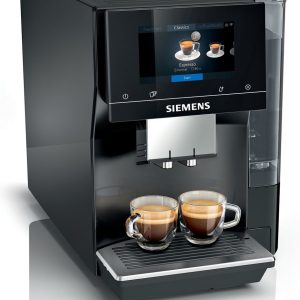 Siemens EQ700 TP713R09 — Strakke volautomaat in pianozwart