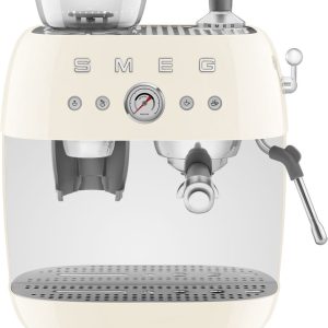 SMEG EGF03CREU — Crème espressomachine met geïntegreerde bonenmaler