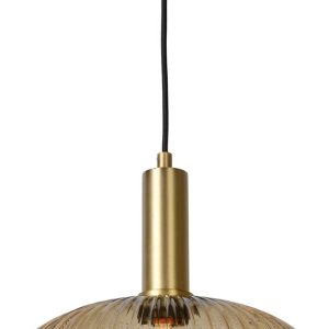 Title: Lucide MALOTO (Ø30) — sfeervolle amber hanglamp