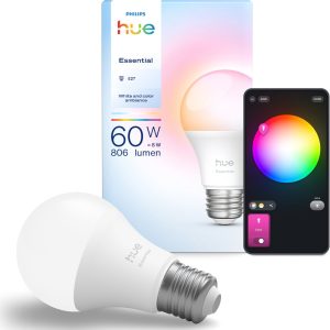 Title: Philips Hue Essential A60 — Slimme wit- en kleurverlichting