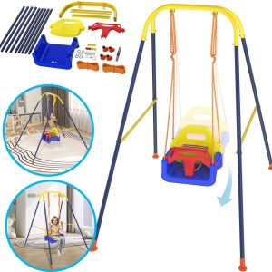 3-in-1 babyschommel met sterk frame review: opvouwbare schommel
