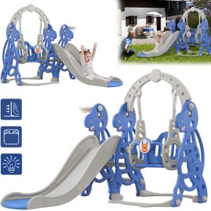 4-in-1 gebogen kinderglijbaan review, veilig buitenspeelgoed