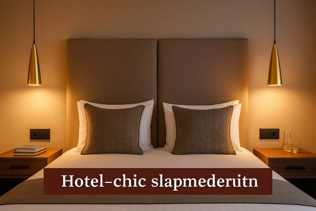 Hotel-chic slaapkamerverlichting
