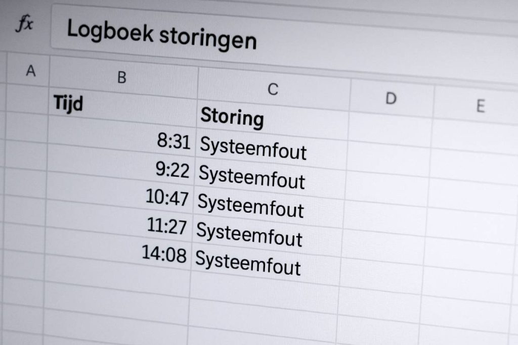 Monitoring & loggen van storingen / verbruik