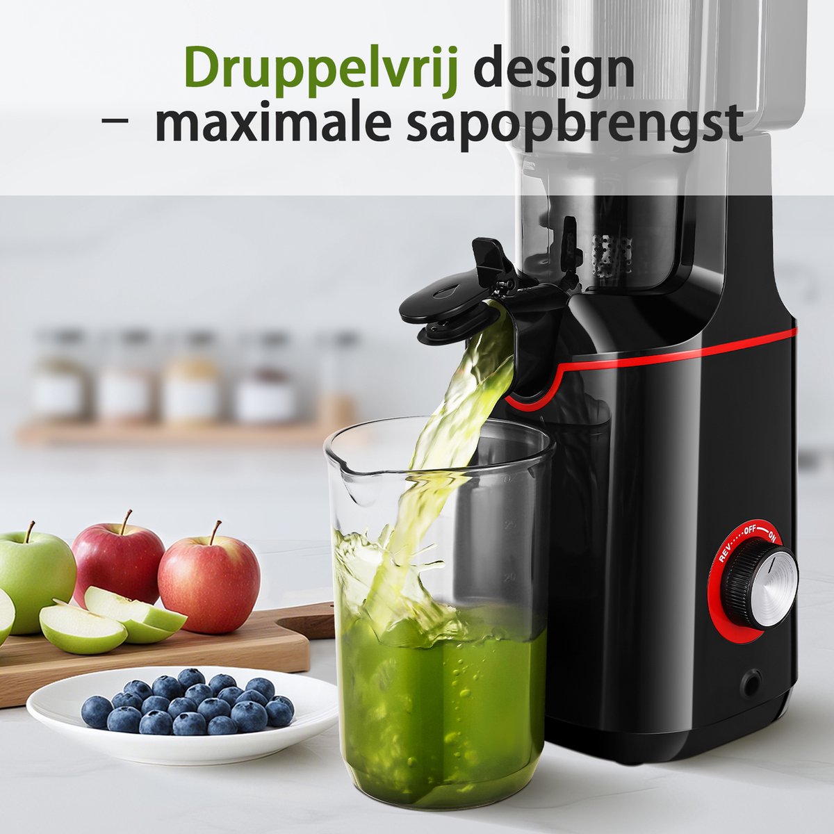 AMZCHEF Slowjuicer review: minder snijwerk (108 mm), koud persen