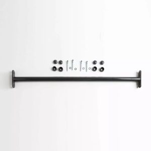 Antraciet Metalen Duikelstang 125cm - Incl. Bevestigingsmateriaal review: stevige bevestiging voor fitness