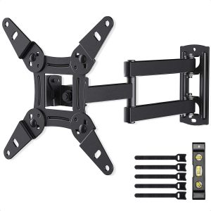 Auronic TV Beugel - TV Muurbeugel - Draaibaar en Kantelbaar - 13 tot 42 inch - Tot 20 KG - Zwart review