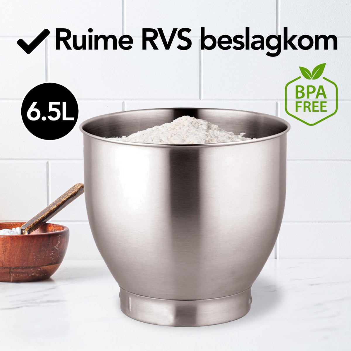 Aviro Keukenmachine review: 1600W vermogen, 6,5L voor zwaar deeg