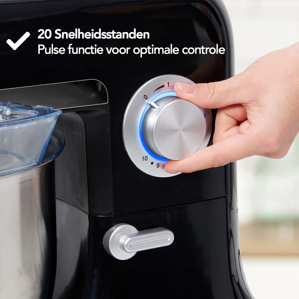 Aviro Keukenmachine review: 1600W vermogen, 6,5L voor zwaar deeg