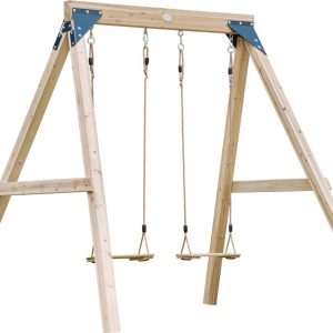 AXI Yuna Dubbele houten Schommel Bruin test duurzame schommelset