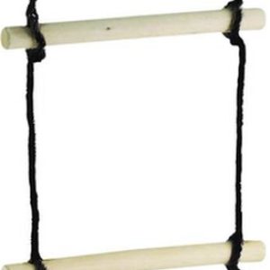 B-Play Touwladder PP touw zwart 4 sporten 1,6m test motoriek tuin