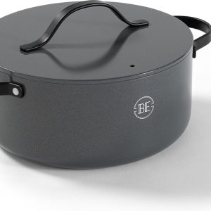 BE Living Braadpan met Deksel - Ø 24 cm (4 L) review op inductie