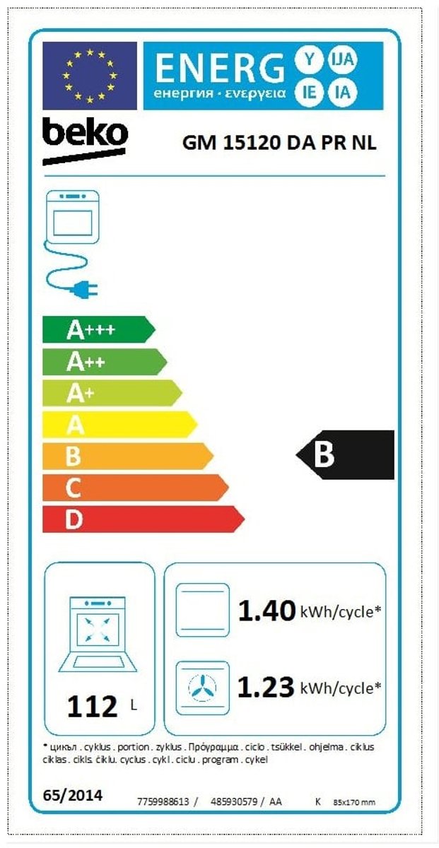 Beko GM15120DAPRNL - Gasfornuis - Zwart test snel warm kookplaat