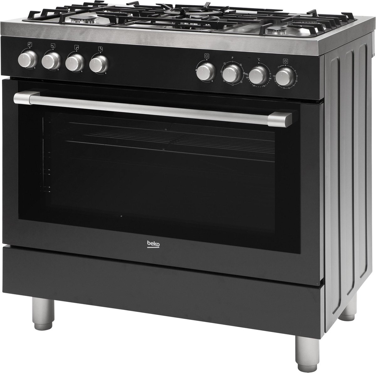 Beko GM15120DAPRNL - Gasfornuis - Zwart test snel warm kookplaat