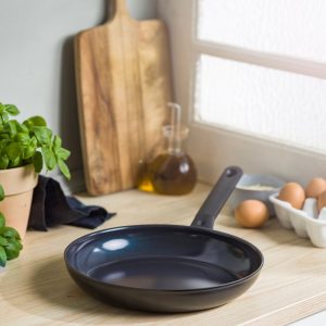 BK Blue Label Induction koekenpan - 30 cm review anti-aanbaklaag