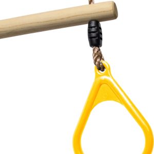 BOOST2 trapeze met Kunststof Ringen geel met PP-touwen voor schommel review: veilig tuinspeelgoed