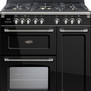 Boretti CFBG903AN gasfornuis - 3 ovens - 90 cm - Antraciet test: pizzabakken