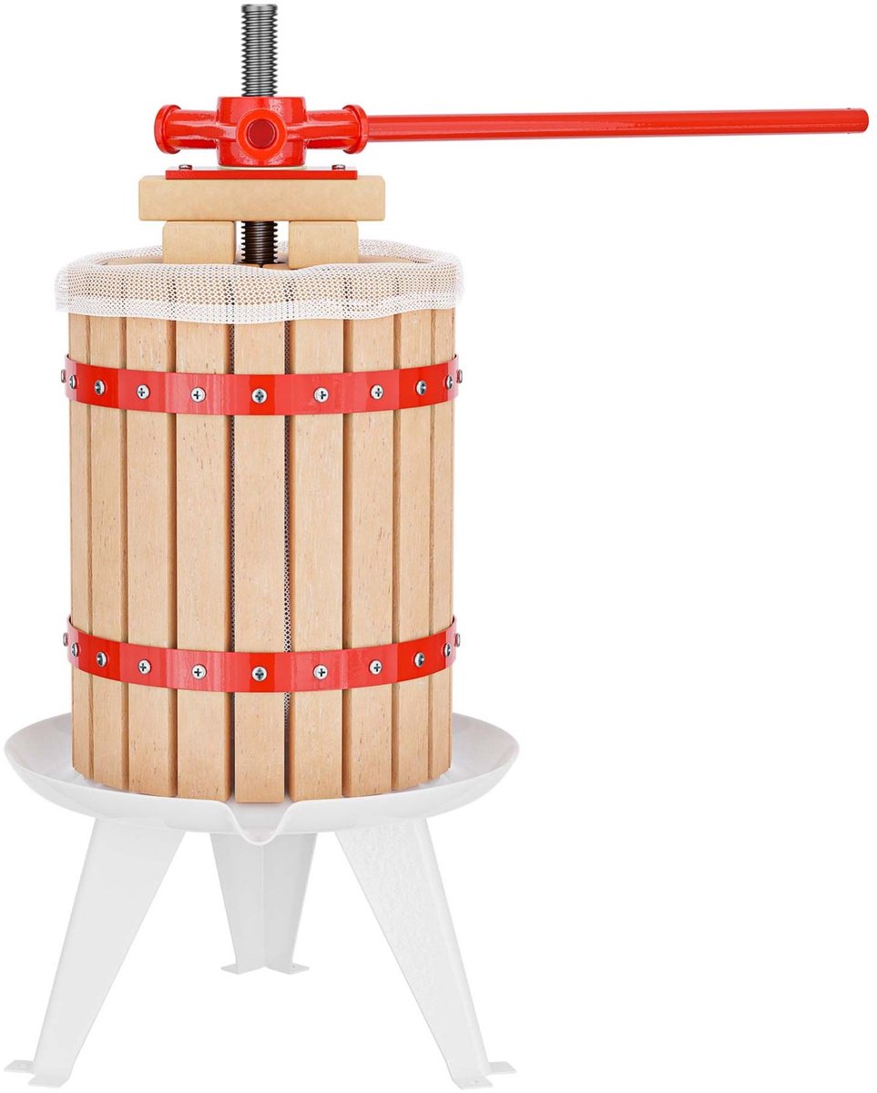 Borg 18 liter Fruitpers review voor meer sap bij cider maken