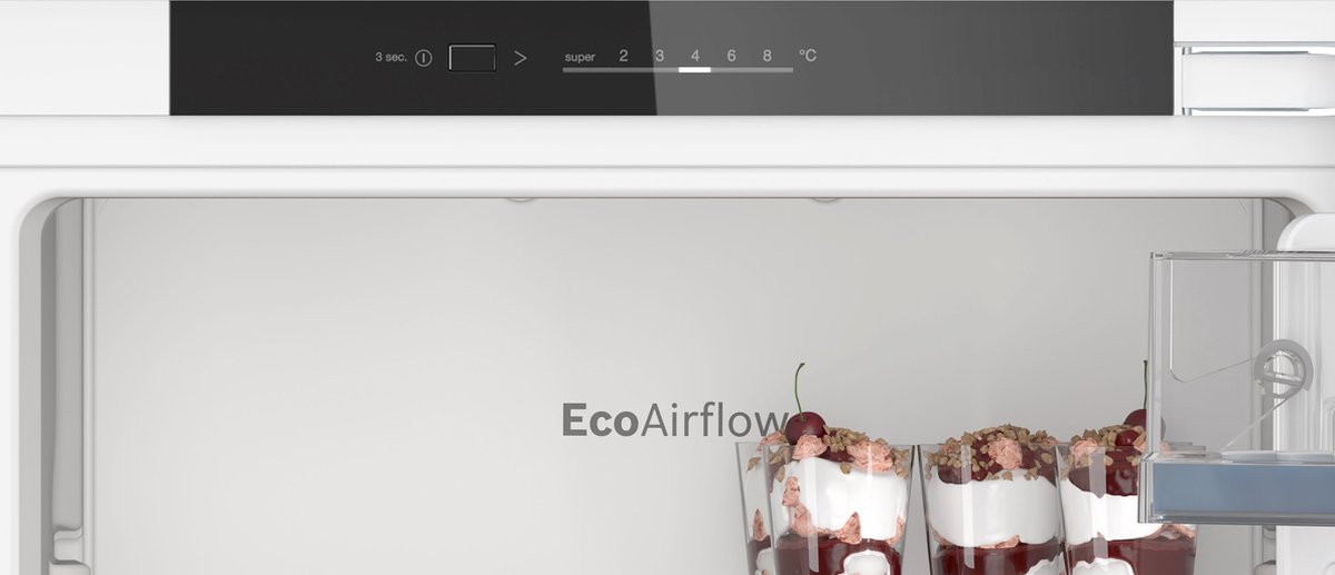 Bosch KIR21VFE0 inbouw koelkast | 88 cm | Deur op deur test: stil