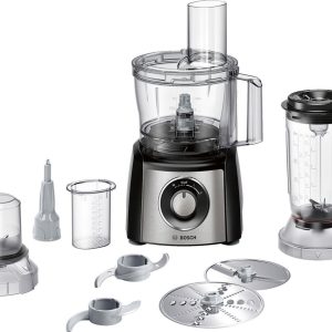 Bosch MCM3501M MultiTalent 3 - Keukenmachine - 800W - Zwart/RVS test: snel hakken