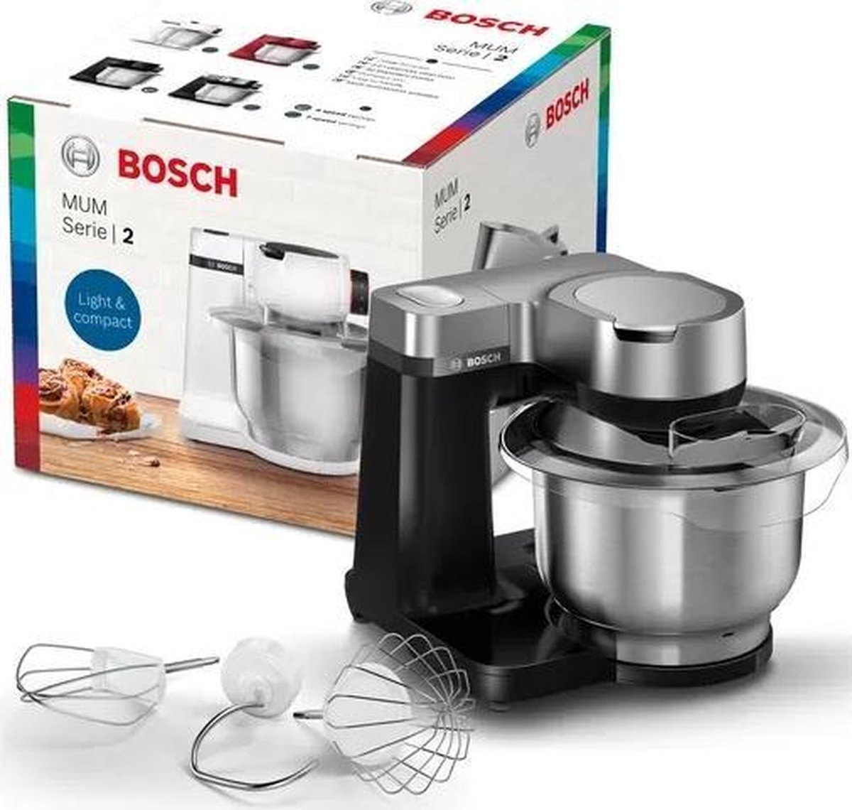 Bosch MUM Serie 2 - MUMS2VM00 test: deeg kneden als foodprocessor