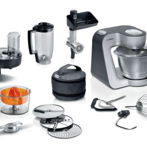 Bosch MUM5 - MUM5935B - Keukenmachine - 1000W - 3,9L - Donker zilver test: kneedt deeg snel, standmixer
